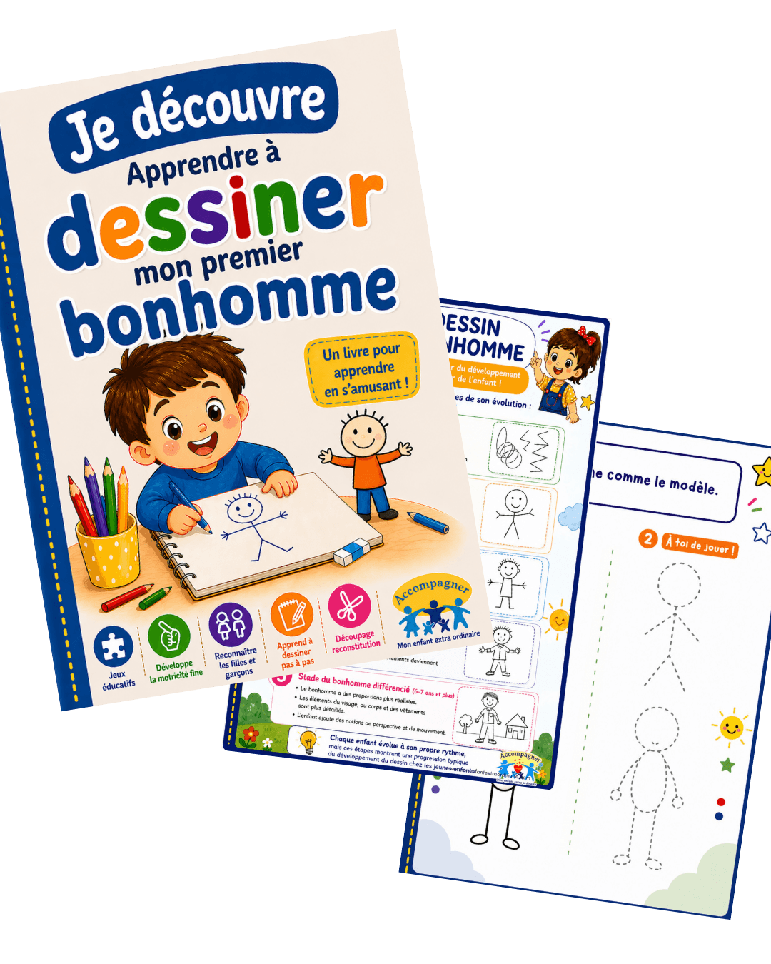 Apprendre à dessiner mon premier bonhomme