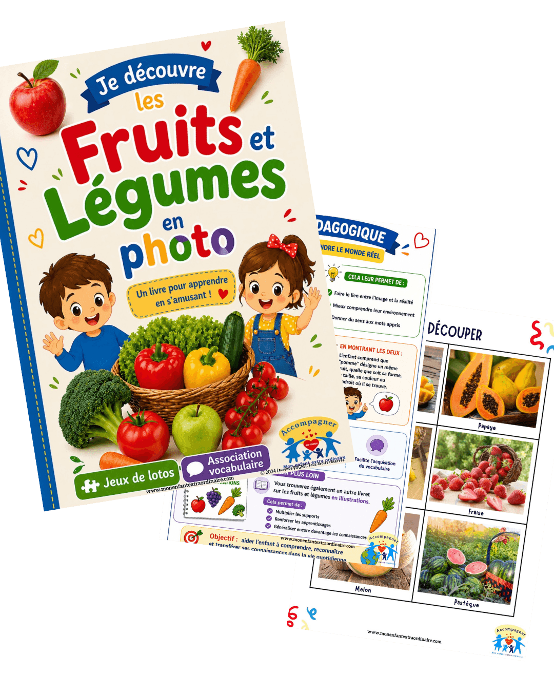 Je découvre les fruits et légumes en photos