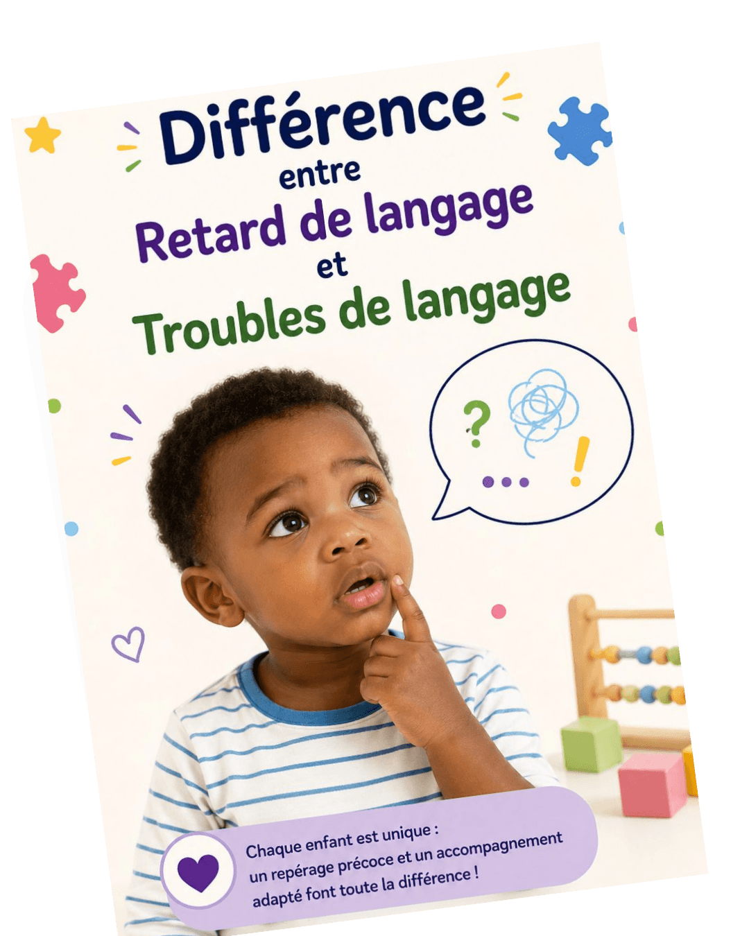 Différence entre retard et troubles du langage